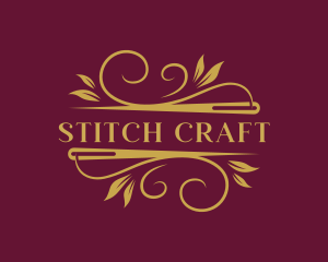 Embroidering - Sewing Tailor Needle logo design