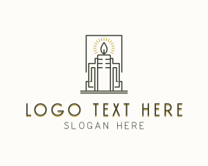 Scented - Artisanal Candle Decor logo design