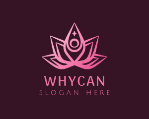 Gradient Yoga Lotus Crown Logo