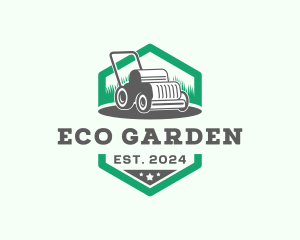 Garden Lawn Mower logo design