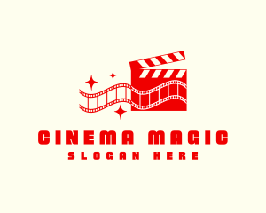 Film - Clapboard Cinema Film logo design