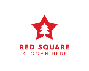 Russia - Red Tree Star logo design