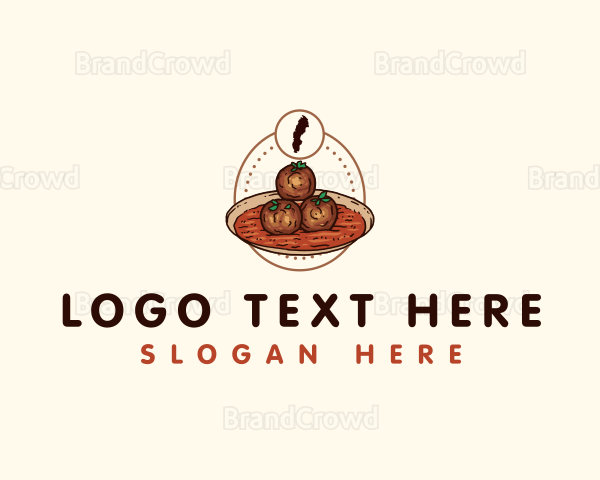 Sweden Meatball Food Logo