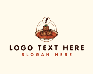 Snacks - Sweden Meatball Food logo design
