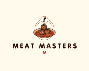 Sweden Meatball Food logo design