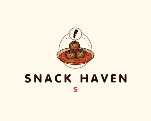 Sweden Meatball Food logo design