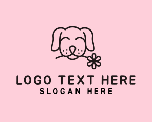 Cute - Happy Puppy Pet logo design