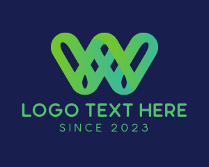 Business - Loop Pattern Letter W Business logo design