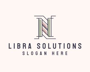 Business Firm Letter N logo design