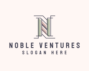 Business Firm Letter N logo design