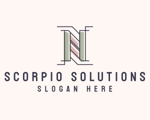 Business Firm Letter N logo design