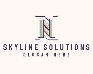 Business Firm Letter N logo design