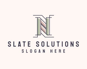 Business Firm Letter N logo design