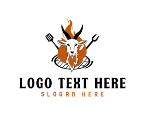Goat - Goat Eatery Grill logo design
