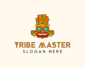 Ancient Mayan Mask logo design