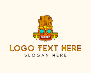 Toon - Ancient Mayan Mask logo design