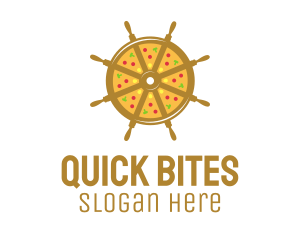 Fastfood - Ship Wheel Pizza logo design