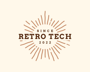 Sunshine Retro Business logo design