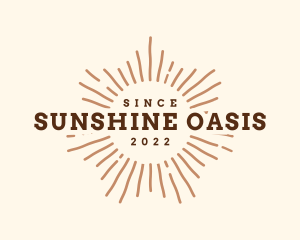Sunshine Retro Business logo design