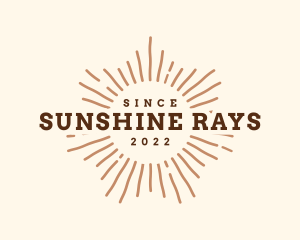 Sunshine Retro Business logo design