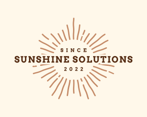 Sunshine Retro Business logo design