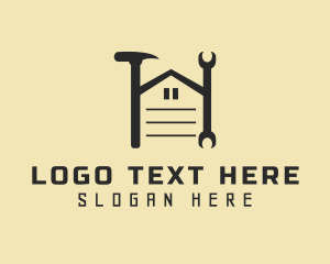 Wrench - Hammer Wrench Repair logo design