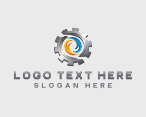 Petrol - HVAC Gear Ventilation logo design