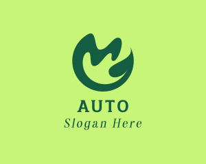Squiggle - Elegant Nature Leaf logo design
