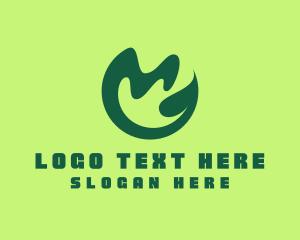 Environment - Elegant Nature Leaf logo design