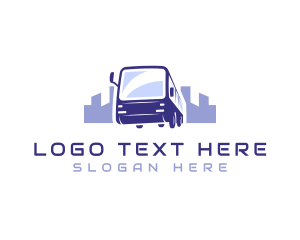 Bus Stops - Bus Transport City Travel logo design