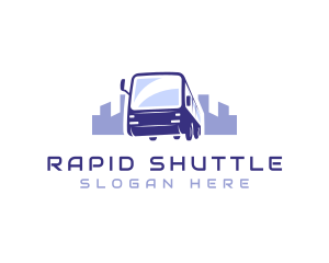 Shuttle - Bus Transport City Travel logo design