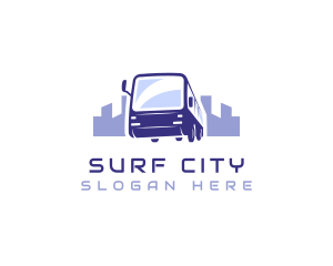 Bus Transport City Travel logo design