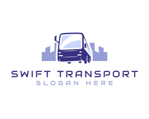 Bus Transport City Travel logo design