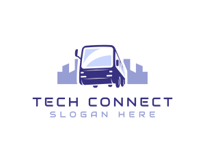 Liner - Bus Transport City Travel logo design