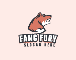 Fangs - Angry Feline Team logo design