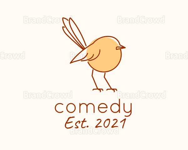 Sparrow Bird Line Art Logo