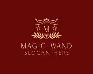 Mystical Star Wreath  logo design