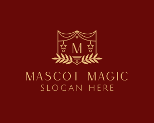 Mystical Star Wreath  logo design