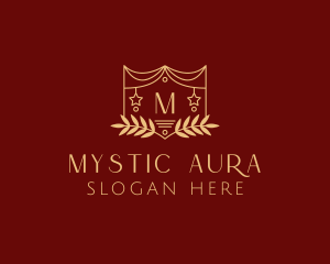 Mystical Star Wreath  logo design