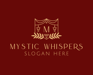 Mystical Star Wreath  logo design