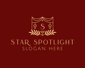 Mystical Star Wreath  logo design