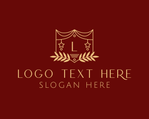 Pagan - Mystical Star Wreath logo design