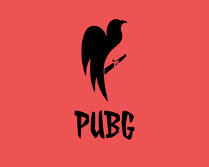 Night - Horror Vulture Wings logo design