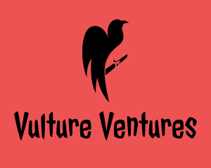 Horror Vulture Wings logo design