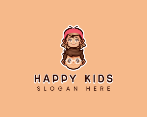 Kids Playful Daycare logo design