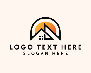 Residential - House Roof Property logo design