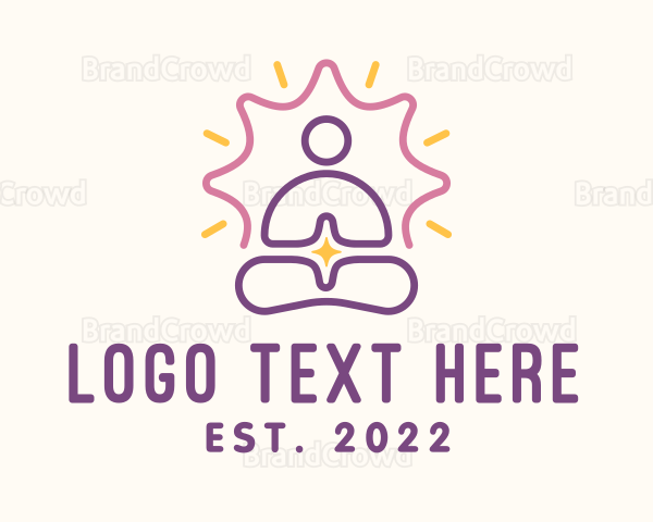 Yoga Fitness Exercise Logo