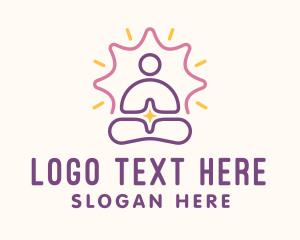 Yoga Fitness Exercise  Logo