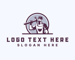 Tool - Worker Construction Hammer logo design