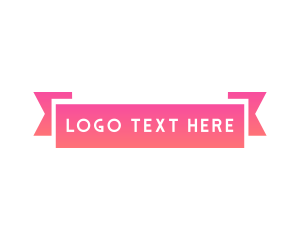 Banner - Fashion Banner Wordmark logo design